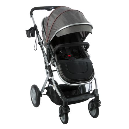 Coche Moisés Ebaby Ronda 135 con Toldillo Gris