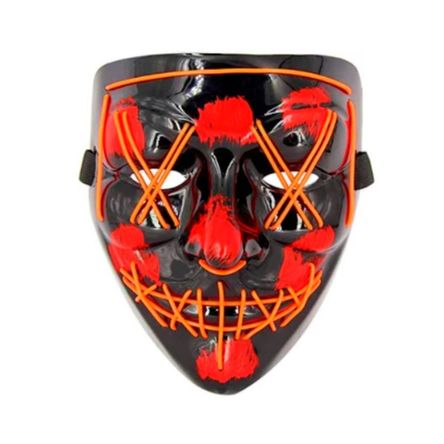 Mascara De La Purga Con Led Halloween Fiesta - HalloweenFest INGENIERIAICSG