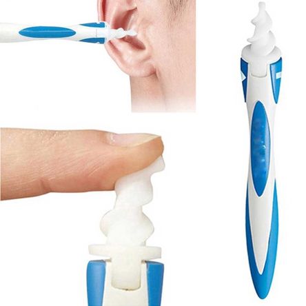 Pack X4 Limpiador de Oído Hisopo Espiral de Silicona