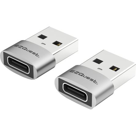 Adaptador Mini de Usb Tipo a Macho a Usb Tipo C Hembra Ezquest Paquete de 2 Adaptador Mini de Usb Tipo a Macho a Usb Tipo C Hembra Ezquest Paquete de 2