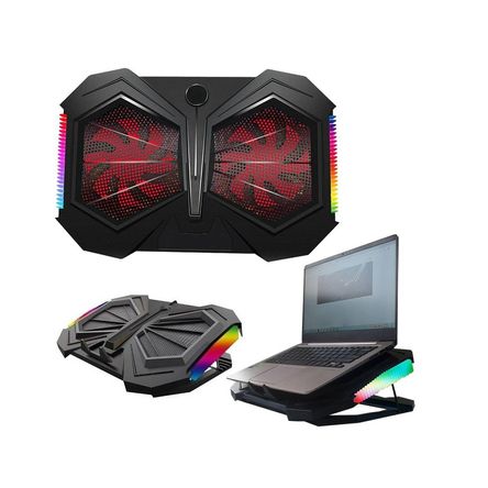 Cooler Base para Laptop con Luces RGB Seisa