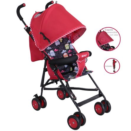 Coche Bastón Ebaby Fresh Style EB2011-1 Rojo