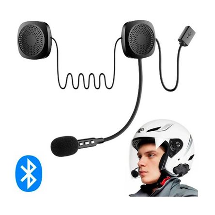 Audifonos Microfono Bluetooth Para Casco Motos Seisa