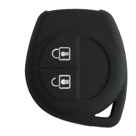 Cobertor de Llave Emisor en Silicona color negro 02 Botones para Suzuki Cobertor de Llave Emisor en Silicona color negro 02 Botones para Suzuki