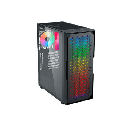 Case Halion Skull Panel De Vidrio Templado Cfuente 500w Rgb