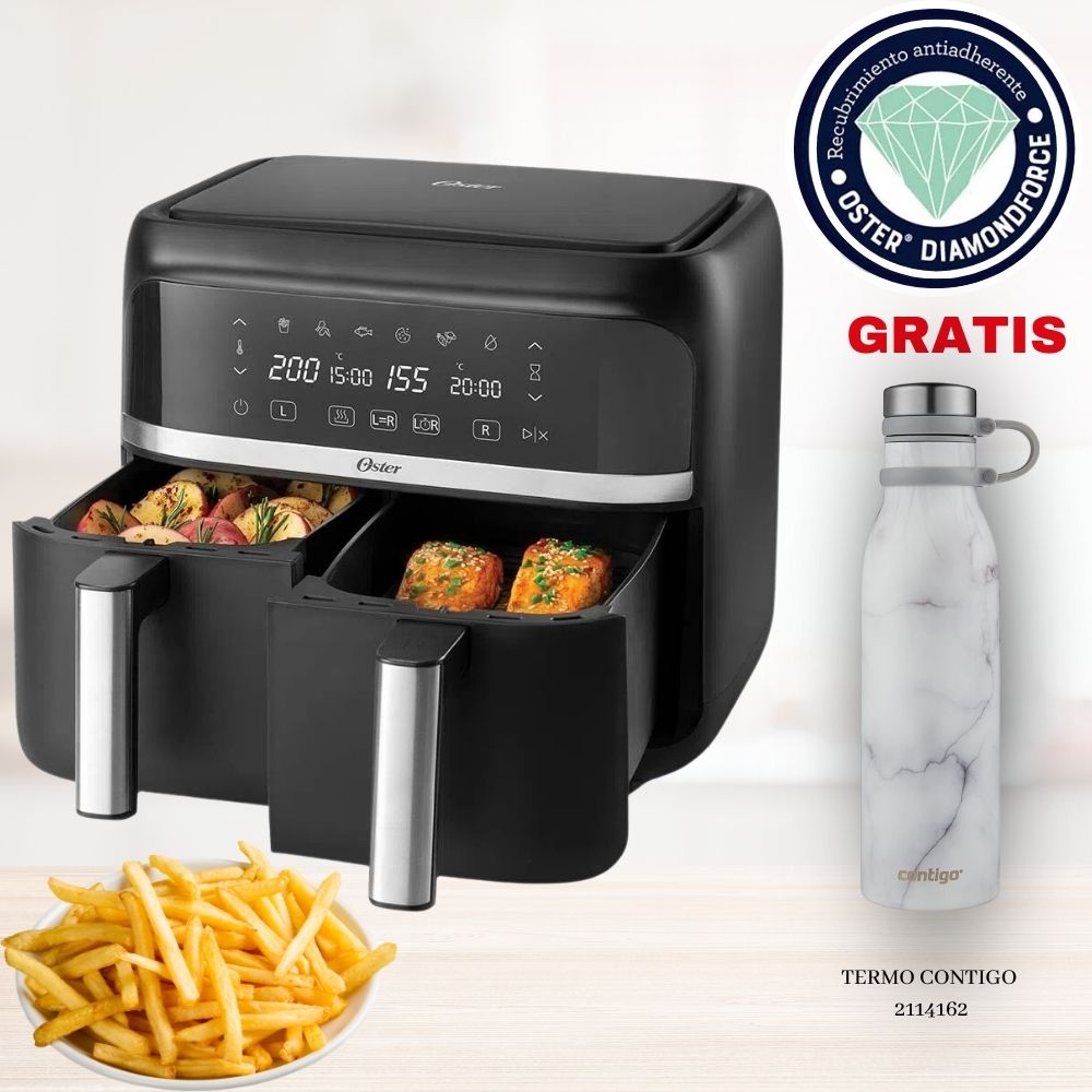 Mini Freidora de Aire Oster®, ¿Papas fritas crujientes con solo una  cucharadita de aceite? 🍟 ¡Es posible! 💪😯 Sigue la receta   y tenlas listas en 10 minutos, By Oster