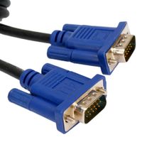 Cable VGA 3 Metros 15 Pines Doble Filtro Macho Negro