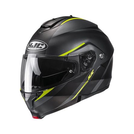 Casco Hjc C91 Tero Negro Gris Amarillo L