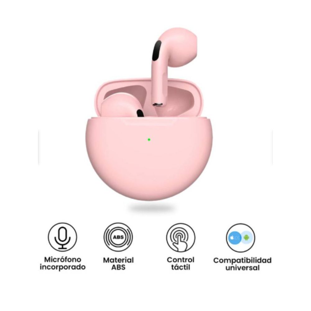 Audifonos Bluetooth Pro 6 Rosado Version Premium Audifonos Bluetooth Pro 6 Rosado Version Premium