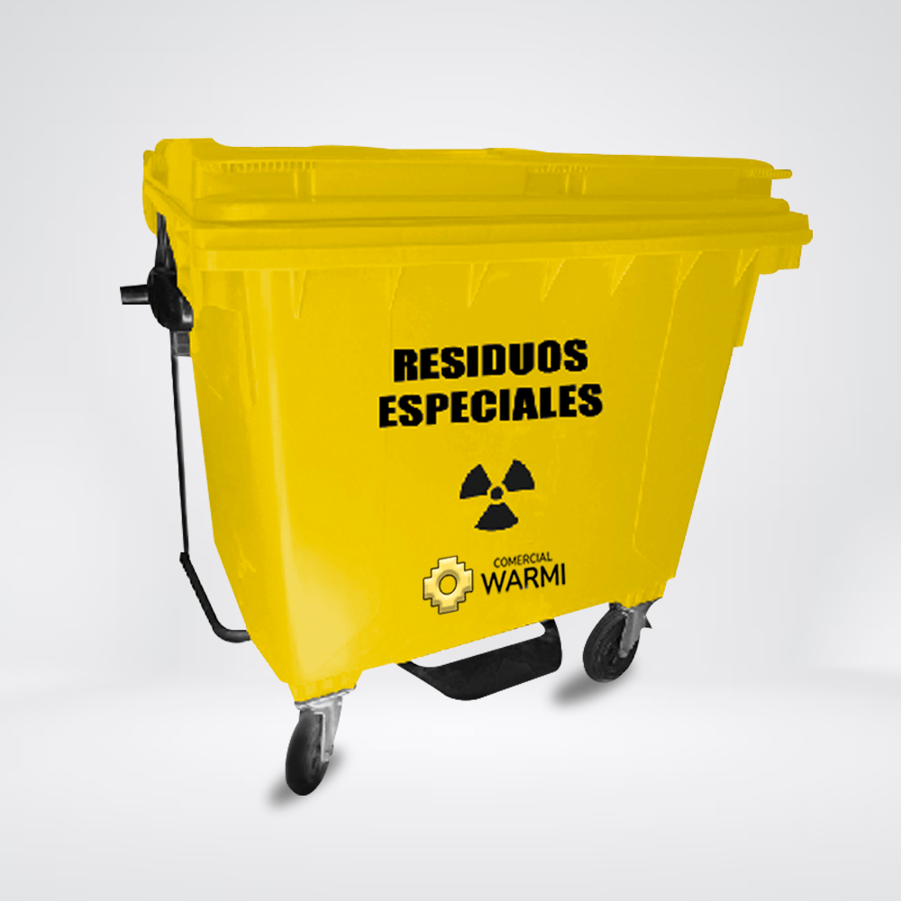 Contenedor de Basura a Pedal WARMI 660 Lts. Amarillo Contenedor de Basura a Pedal WARMI 660 Lts. Amarillo