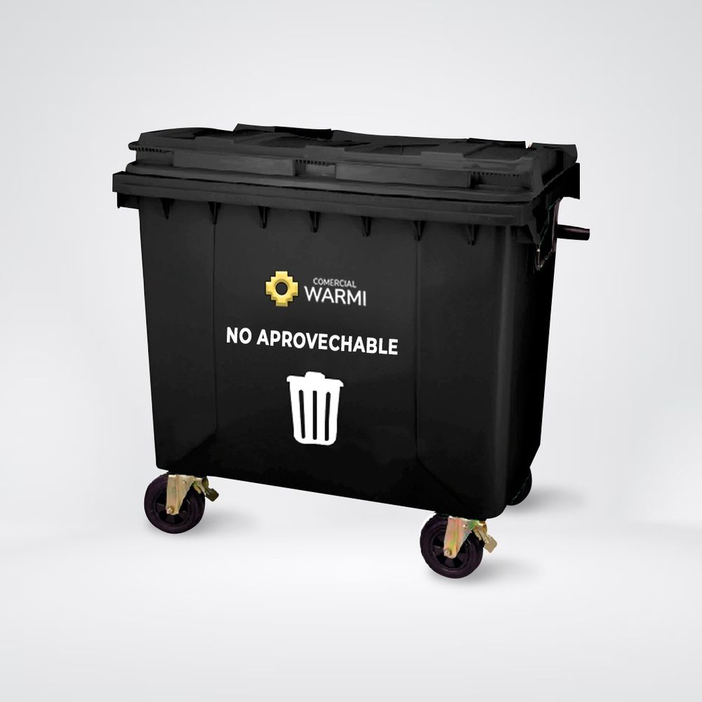 Contenedor de Basura WARMI 1100 Lts. Negro Contenedor de Basura WARMI 1100 Lts. Negro