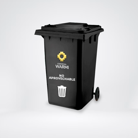 Contenedor de Basura WARMI 360 Lts. Negro Contenedor de Basura WARMI 360 Lts. Negro