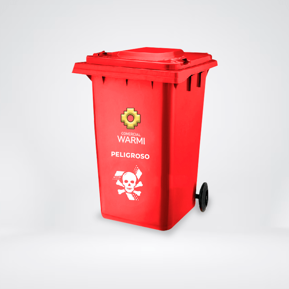 Contenedor de Basura WARMI 360 Lts. Rojo Contenedor de Basura WARMI 360 Lts. Rojo
