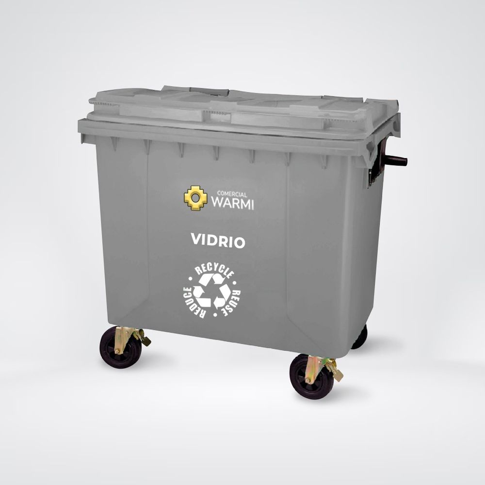 Contenedor de Basura WARMI 660 Lts. Gris Contenedor de Basura WARMI 660 Lts. Gris