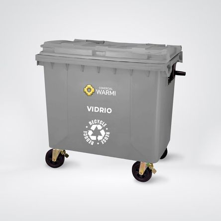 Contenedor de Basura WARMI 660 Lts. Gris Contenedor de Basura WARMI 660 Lts. Gris