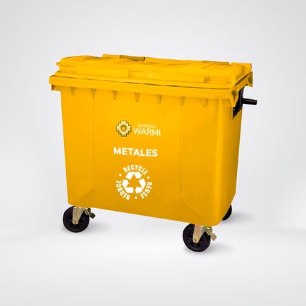 Contenedor de Basura WARMI 660 Lts. Amarillo Contenedor de Basura WARMI 660 Lts. Amarillo
