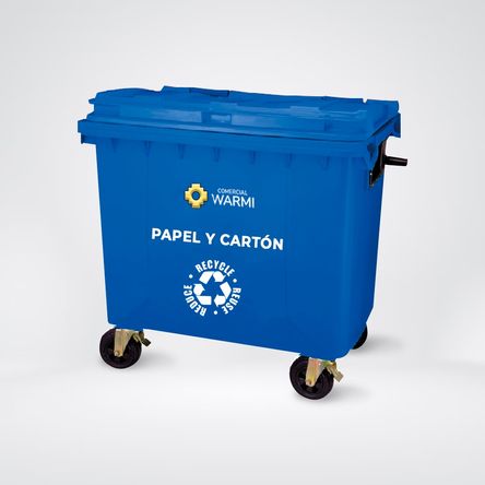 Contenedor de Basura WARMI 660 Lts. Azul Contenedor de Basura WARMI 660 Lts. Azul