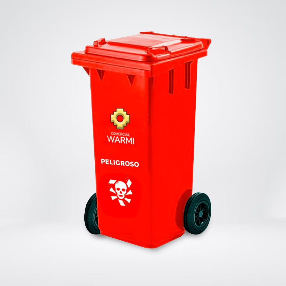 Contenedor de Basura WARMI 240 Lts. Rojo Contenedor de Basura WARMI 240 Lts. Rojo