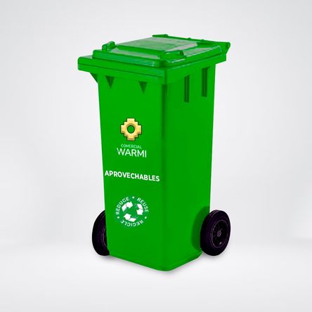 Contenedor de Basura WARMI 240 Lts. Verde