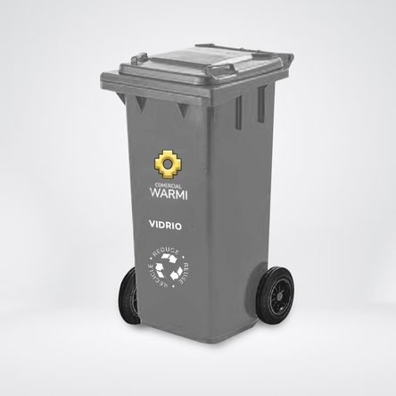 Contenedor de Basura WARMI 240 Lts. Gris Contenedor de Basura WARMI 240 Lts. Gris
