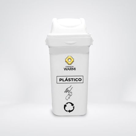 Tacho Modelo Ecoplast Vaivén WARMI 55L Blanco Plástico KILLA