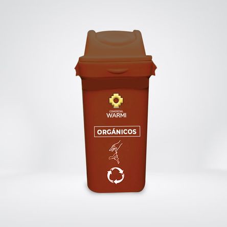 Tacho Modelo Ecoplast Vaivén WARMI 55L Marrón Orgánicos Tacho Modelo Ecoplast Vaivén WARMI 55L Marrón Orgánicos
