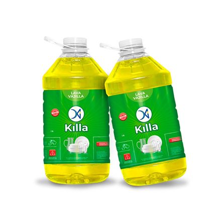 Lavavajilla KILLA Galón Pack 2 Galoneras Lavavajilla KILLA Galón Pack 2 Galoneras