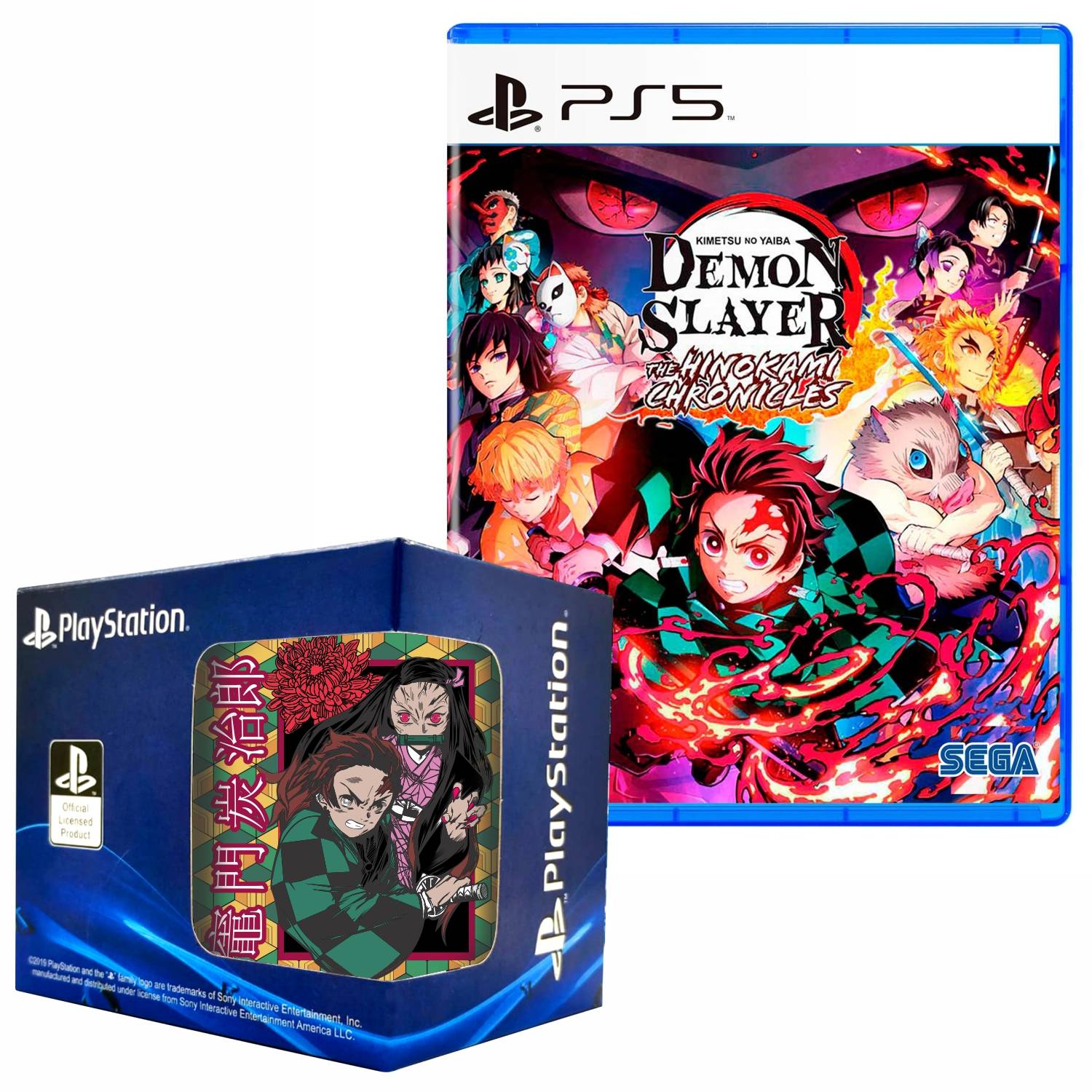 Demon slayer y Taza PlayStation 5 + Taza