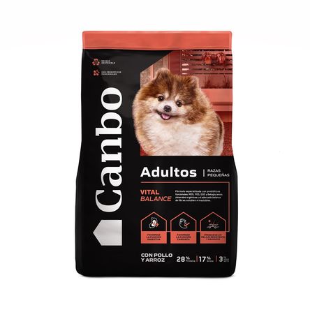 Alimento para Perros Canbo Balance Adultos Razas Pequeñas Pollo Y Arroz 3 Kg