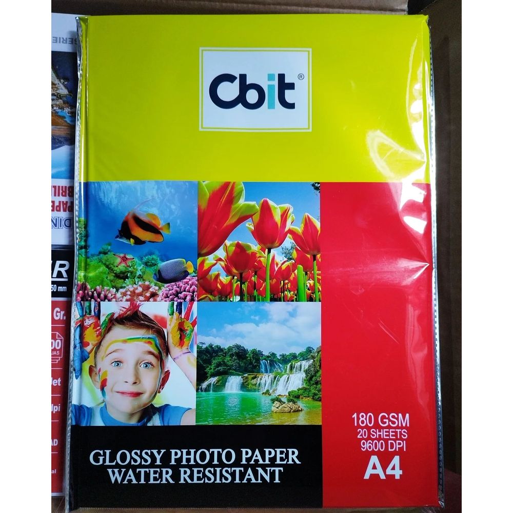 Papel Fotografico A4 CBIT - Pack x100 hojas Papel Fotografico A4 CBIT - Pack x100 hojas