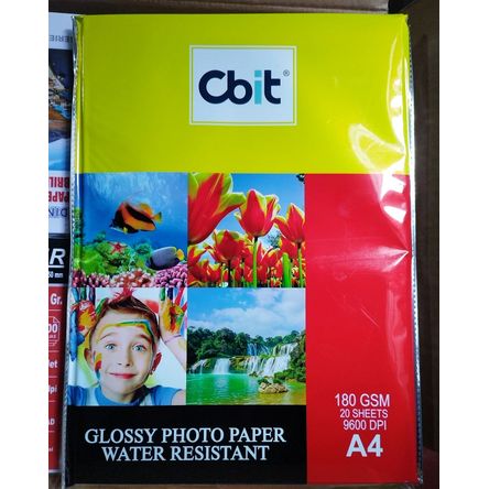 Papel Fotografico A4 CBIT - Pack x100 hojas