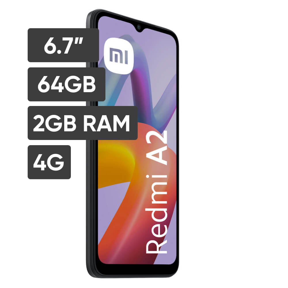 Smartphone XIAOMI Redmi A2 6.7 2GB 64GB Negro - Promart