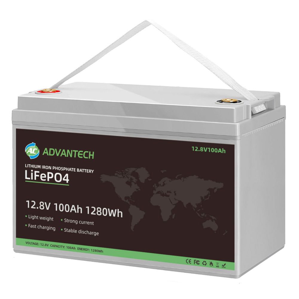 Batería de Litio de 12V 100Ah Lifepo4 con BMS incorporado - Promart