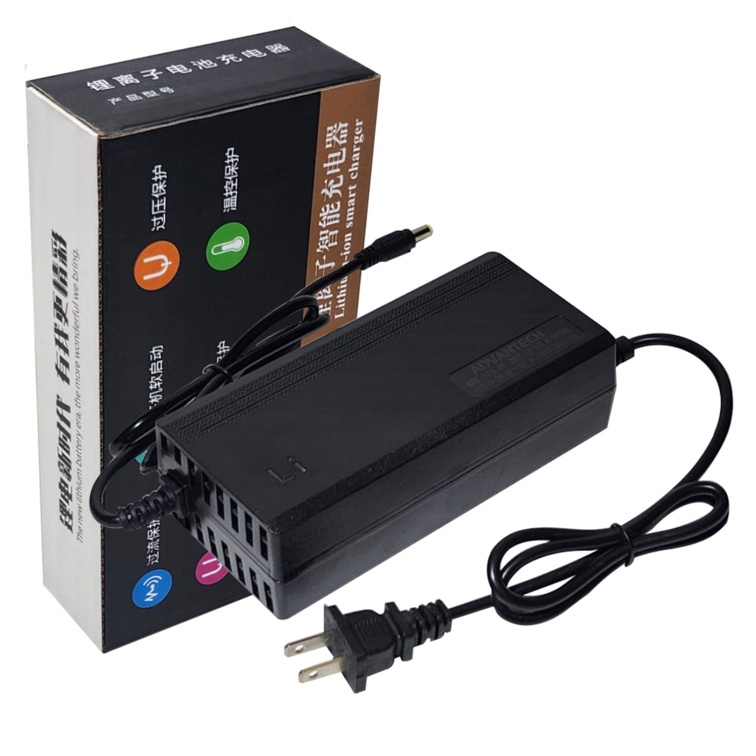 Cargador de 54.6V 3A Para Bicicleta Eléctrica con Batería de Litio 48V