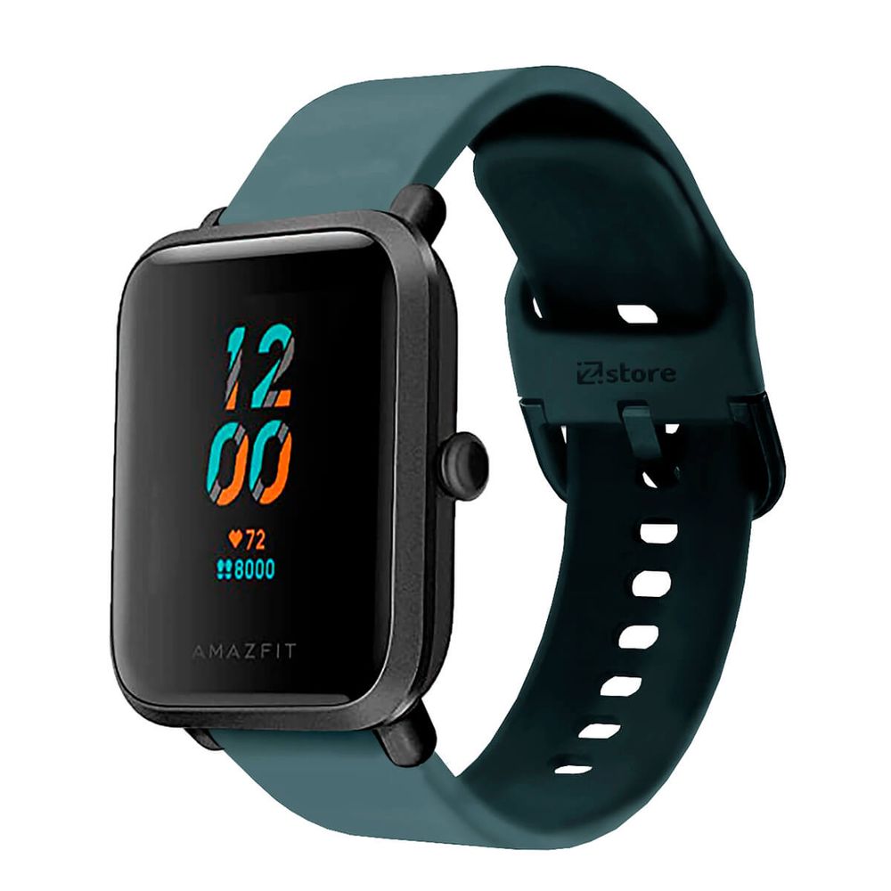 Correa Compatible Con Amazfit Bip S Verde Oscuro Evilla 20mm Promart