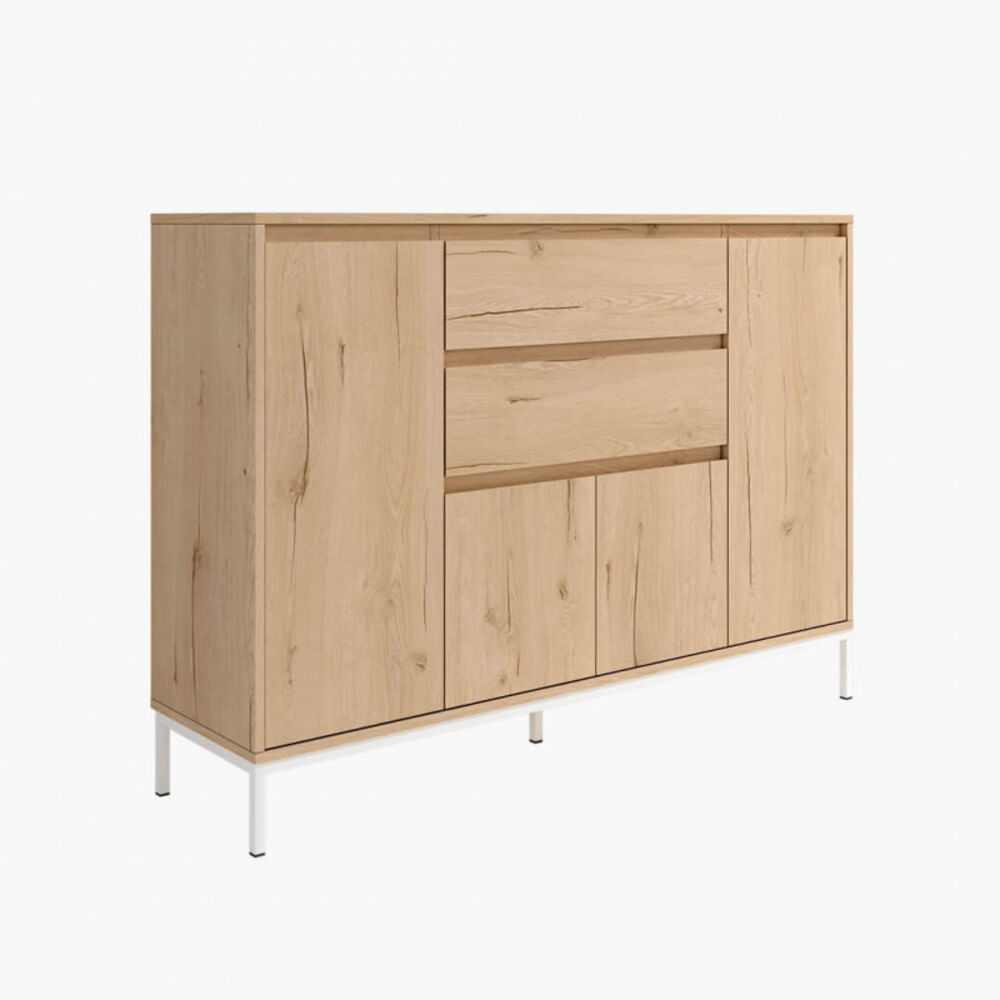 Aparador Clásico Angelo 4 puertas 2 cajones TU MESITA color Duna