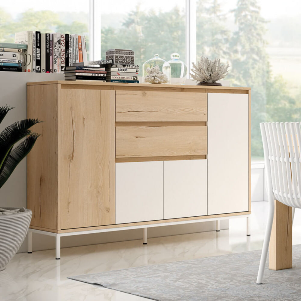 Aparador Clásico Angelo 4 puertas 2 cajones TU MESITA