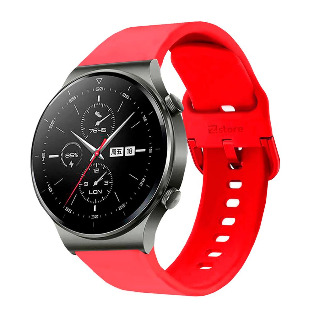 Correa Compatible Con Huawei Watch GT2 Pro Rojo Evilla 22mm - Promart