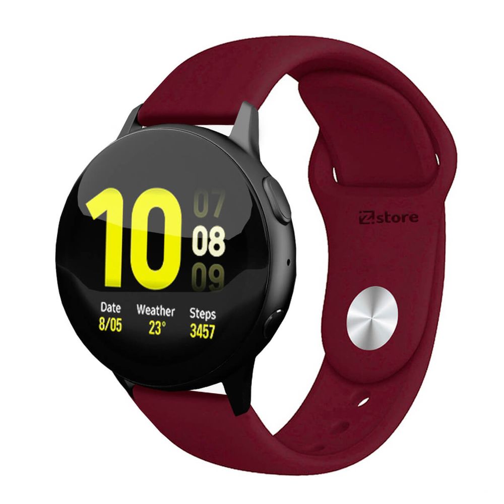 Correa Compatible Con Samsung Galaxy Watch Active 2 Vino Broche 20mm -  Promart