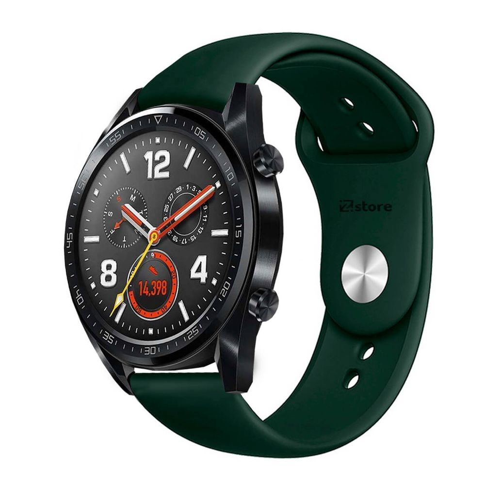 Correa Compatible Con Huawei Watch GT Verde Oscuro Broche 20mm - Promart