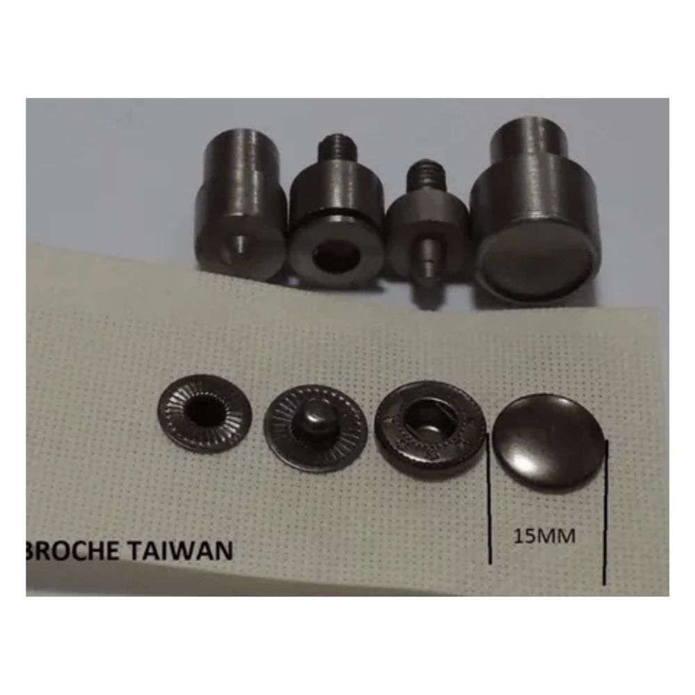 Kit de Maquina Remachadora con Broches de 15mm Ojales Metálicos 4mm 5mm Y  8mm Más Remache Simple 9mm - Promart