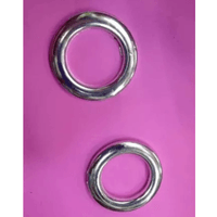 Ojales de Plástico color Plateado para Cortinas de 4cm Interior No Necesita Maquina Remachadora