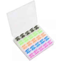 Organizador con 25 Carretes Carreteles Colores Bobina para Maquinas de Coser Domestica