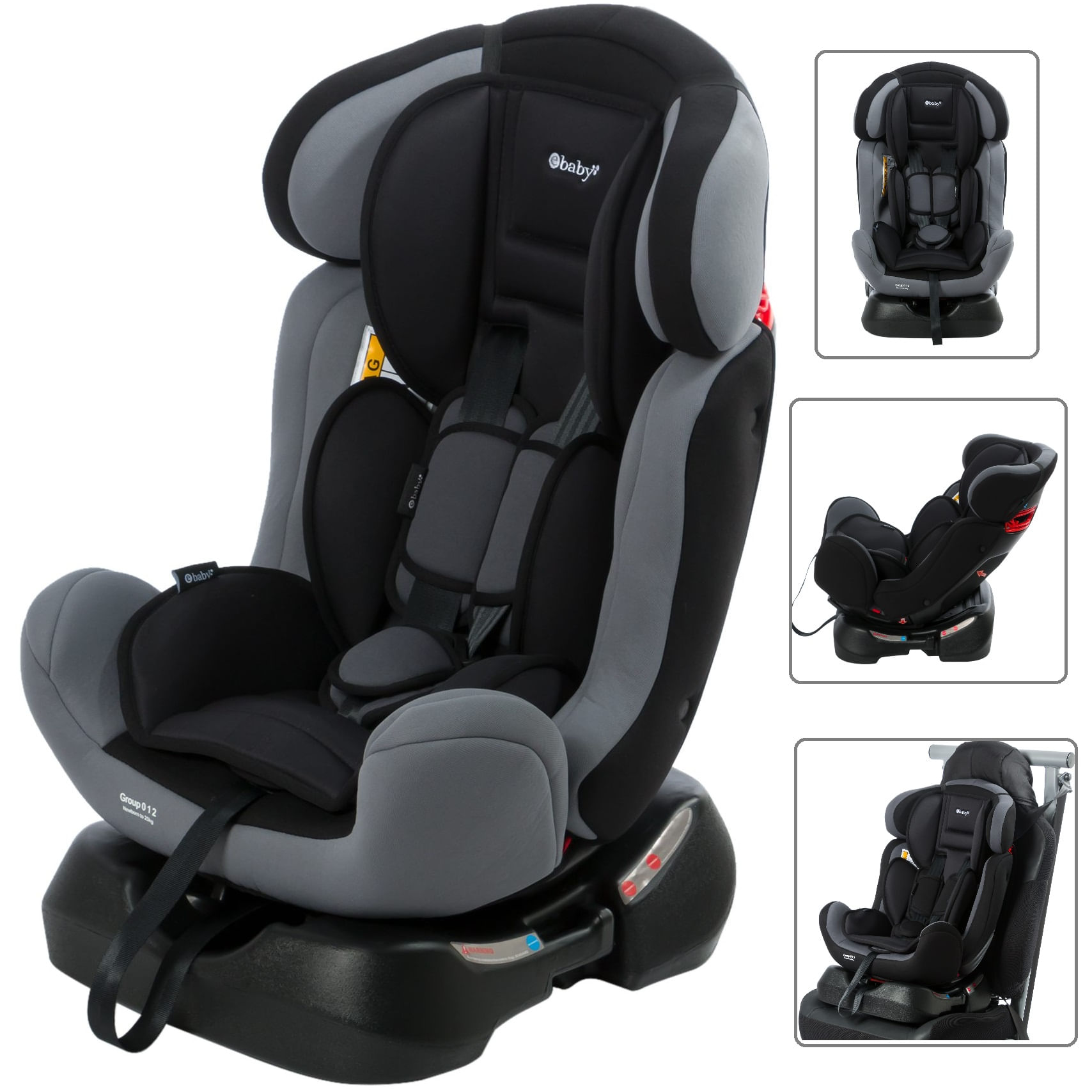 Silla de Auto Serena Ebaby 569 Gris Claro