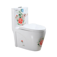 Inodoro Exclusivo con Diseño de Flores XM IN8835FRO