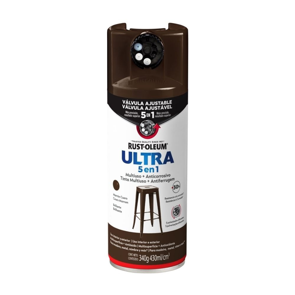 Spray Ultra 5 en 1 Marrón Cuero Brillante