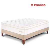 Cama Europea Royal Cloud 1.5 Plazas Champagne