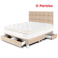 Dormitorio Royal Cloud Con Cajones Champagne King Cabecera Blocks