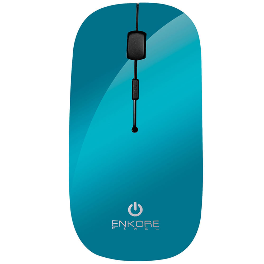 Mouse Inalámbrico MICRONICS Enkore Pixel Azul