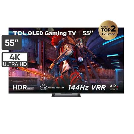 TCL 55C745 / Televisor Smart TV 55 QLED 144Hz UHD 4K HDR